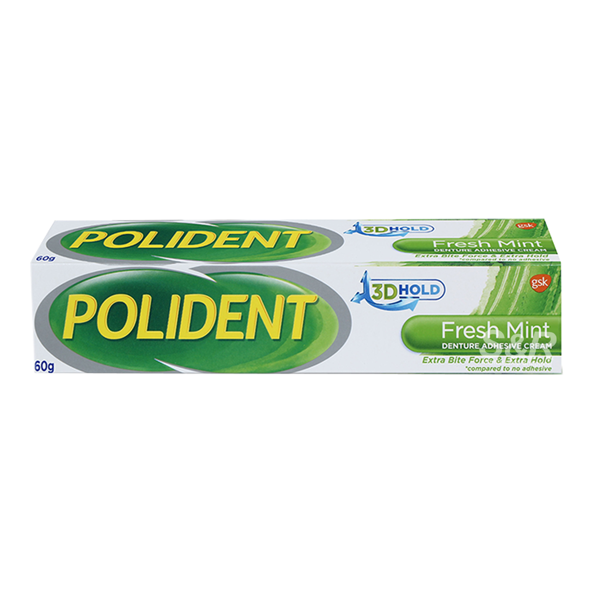 Polident Fresh Mint Denture Adhesive Cream 60g